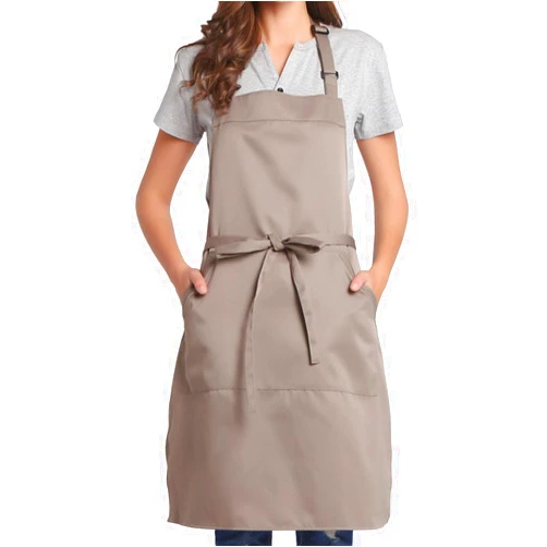 BIGHAS Adjustable Bib Apron with Long Ties for Women Men 18 Colors Chef Kitchen Cooking