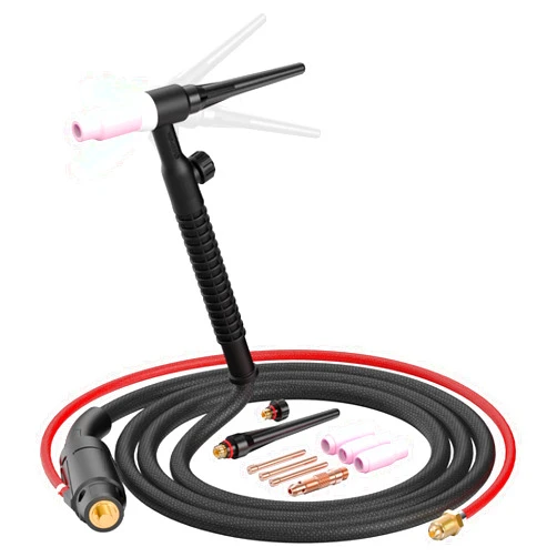 bestarc TIG Welding Torch, 13FT WP-17FV Argon Air Cooled Lift TIG Torch Flexible Tig Torch Head with Gas Valve Adjustment. (TIG17FV Flexible)