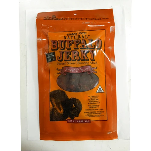 TJ's Trader Joe's Buffalo Jerky - Sweet & Spicy (Pack of 6)
