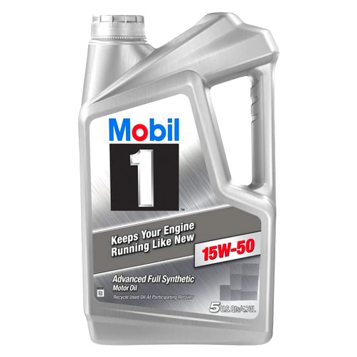 Mobil 1 15W-50 Advanced Full Synthetic Motor Oil, 5 qts