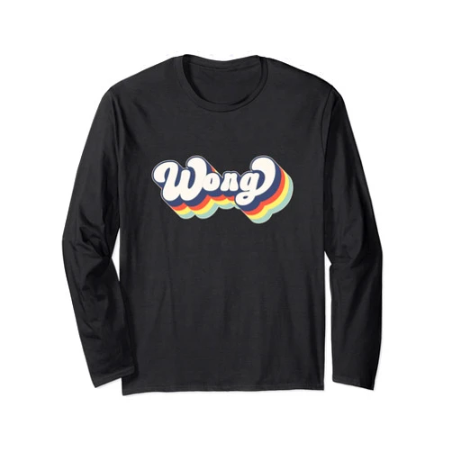Customized Family WONG Last Name Gifts WONG Family Name Personalized Surname WONG Long Sleeve T-Shirt