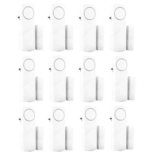 AiBest Door Window Alarm, Burglar Alarm, Home Security Magnetic Sensor Anti-Theft Alarm (Home Alarm (12 pcs))