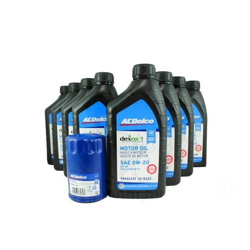Katouigb AC Delco OW-20 and PF63 Oil Change Kit fits 2014-2022 Silverado/Sierra 1500 5.3L L82/L84 V8 and 6.2L V8 L87Comes With 8 Quarts of oil and 1 Oil Filter