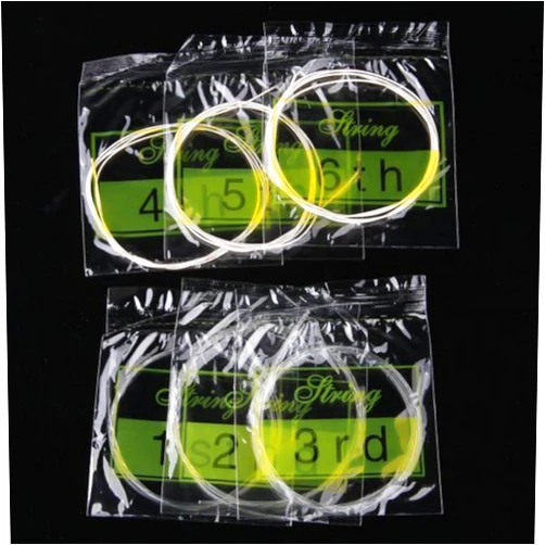 SunSunRise Uhugu Set 6 Nylon Strings for Classical Classic Guitar 1m