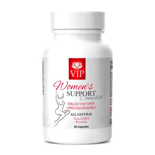 VIP Supplements Menopause Relief Supplements - Women's Support Complex Natural - Black Cohosh Capsules, Menopause Supplements for Women, Menstrual Regulator, Licorice Root, Blessed Thistle, 1 Bottle (60 Capsules)