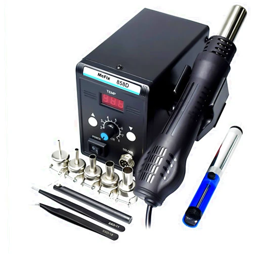 MeFix 858D SMD Hot Air Rework Soldering Station with Auto Sleep Function