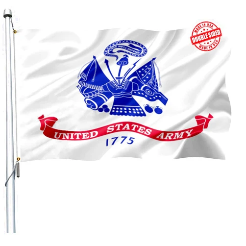 Joven US Army Flag 3x5 Outdoor Double Sided- Heavy Duty United States Army Military Flags -American White 1775 Army Flags Banner with 2 Brass Grommets 4 Rows Stitched
