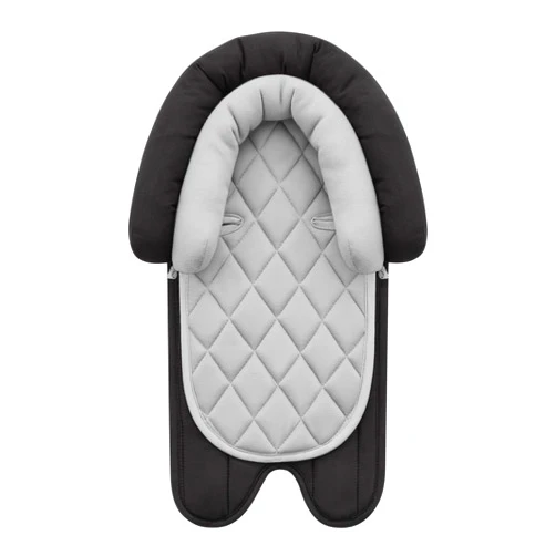 Pro Goleem Car Seat Head Support Infant, Soft Infant Car Seat Insert, 2 in 1 Carseat Head Support for Newborn, Perfect for Car Seat, Stroller, Swing, Bouncer, Gray and Black