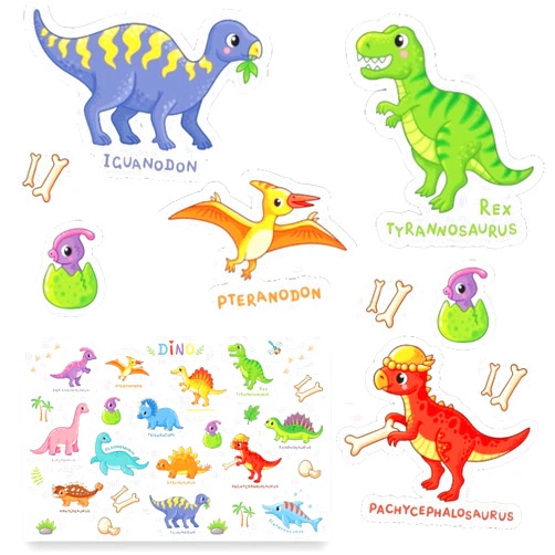 Joyful Artistry Dinosaur Stickers for Kids 2-4, Dinosaur Party Favors, Over 700 Dinosaur Stickers for Kids, Dino Party Favors, Dino Party Supplies, Dinosaurs Stickers, (Dino)