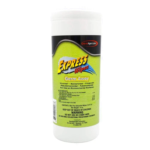 Quest Specialty EXPRESS Wipes Away - 1 container, 50 Wipes