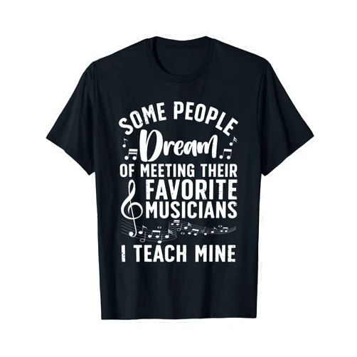 Music Teacher Gift Band Teacher Accessories Stuff Best Music Teacher For Men Women Musician Band Piano Teacher T-Shirt