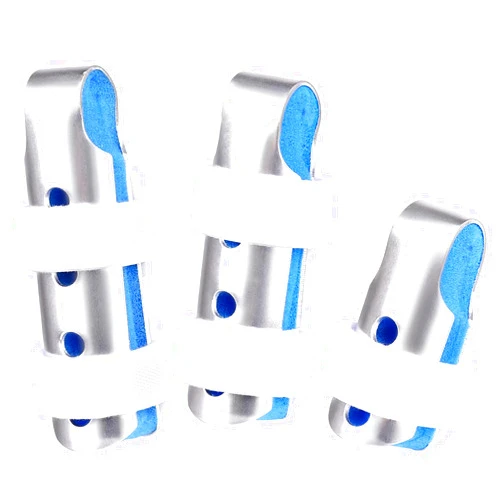SAREAL Finger Splint, 3PCS Finger Support Brace Finger Stabilize for Broken Fingers Straightening, 3 Size Metal Stabilizer for Fractures, Strains, Sprains