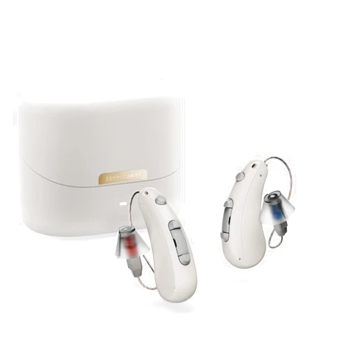 Zepp Clarity Omni OTC Hearing Aids for Seniors Adults - Ideal Background Noise Reduction, 18 HR Battery & Rechargeable Case, iOS & Android Bluetooth, App Control, Lifetime Service & Audiology Care