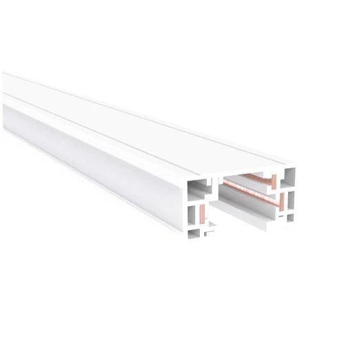 VEOLUX Lighting, H Track 4 feet Single Circuit,120V with 2 Endcaps in White, UL Listed