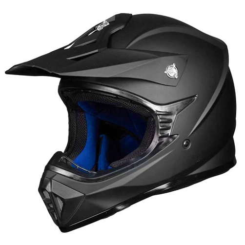 ILM Adult Dirt Bike Helmets Motocross ATV Dirtbike BMX MX Offroad Full Face Motorcycle Helmet, DOT Approved Model 128S (Matte Black, Adult-L)