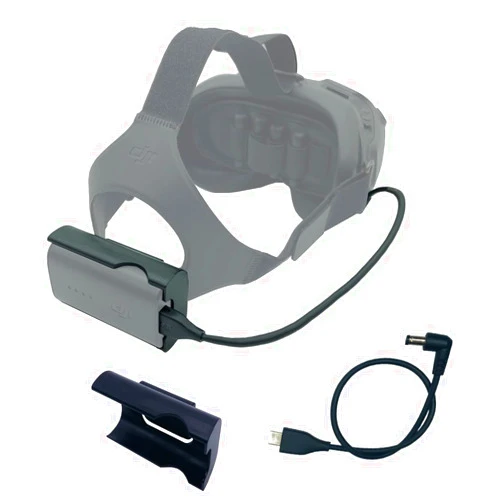 JCHPINE FPV Goggles V2 Battery Bracket Holder and Power Cable Compatible with DJI FPV Combo Goggles V2 Battery Recharging Wire Accessories