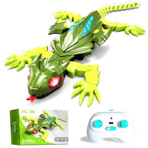 Coodoo Wall Climbing Gecko Lizard, Kids Toys Remote Control Car, Rechargeable Wall Crawler Gecko Robot, Cool Prank Birthday Xmas for Grandkids Girls Kids Toys for Boys Ages 6 7 8 9 10