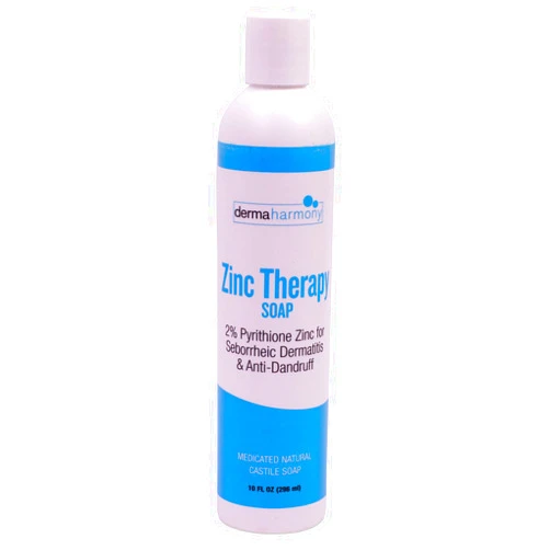 DermaHarmony 2% Pyrithione Zinc (ZnP) Liquid Castile Soap (10 Fl Oz Bottle)