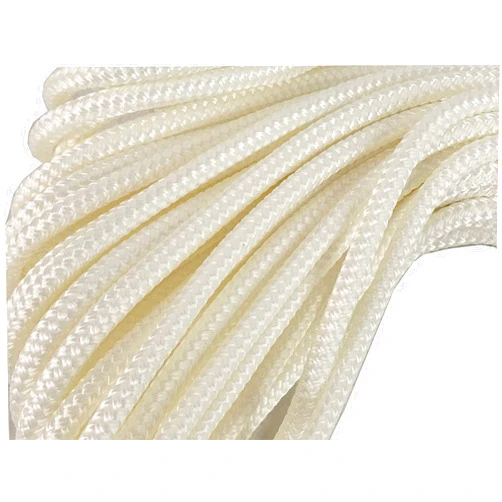 Blue Ox Rope Double Braid Polyester Rope 1/4 by 100 Feet, White