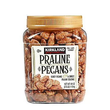 Kirkland Signature Praline Pecans 2.5lb (Family Bundle) 2.5 Pound (Pack of 1)