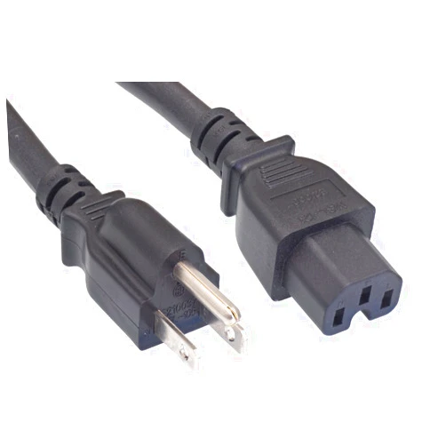 Cablelera North American Power Cord, NEMA 5-15P to IEC320 C15, 6', 14 AWG, 15A, 250V (ZWACPEAD-06)