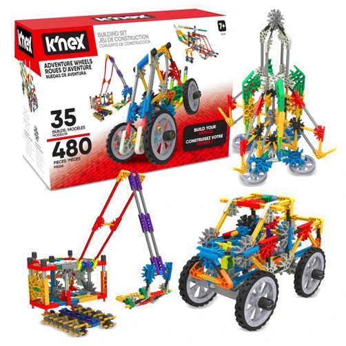 K'NEX - Adventure Wheels Building Set - 480 Pieces‚ STEM Building, Creative Construction Set‚ Ages 7+