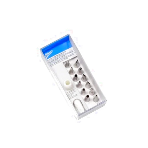 Ateco 14-Piece Cake Decorating Set,Silver