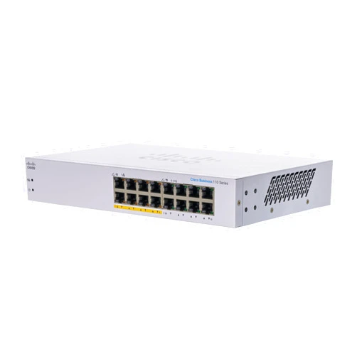 Cisco Business CBS110-16PP-D 16-Port Unmanaged Ethernet Switch (Renewed)