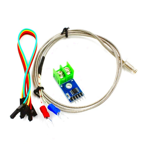 HiLetgo DC 3-5V MAX6675 Module + K Type Thermocouple Temperature Sensor Thermocouple Sensor Set M6 Screw for Arduino