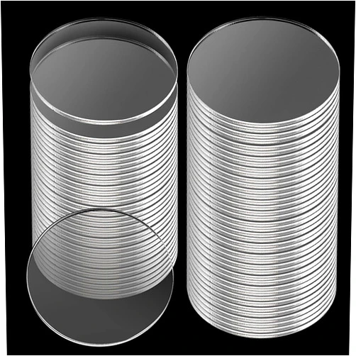 MUKLEI 60 Clear Acrylic Disks, 3 Inch Round, 1/8
