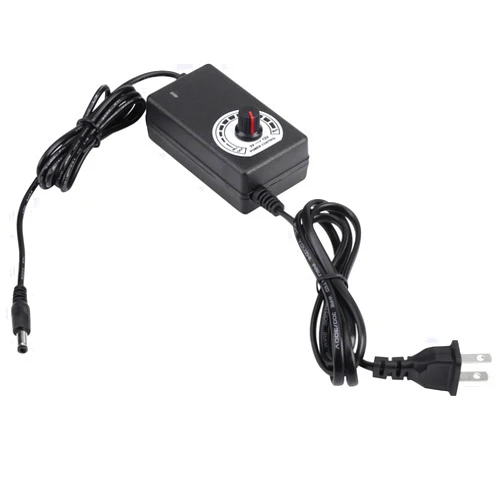 Tinje Universal Adapter AC to DC Adapter 3-12V 2A Adjustable Power Supply Motor Speed Controller with US Plug for Household Electronics and LED Strip 110-240V