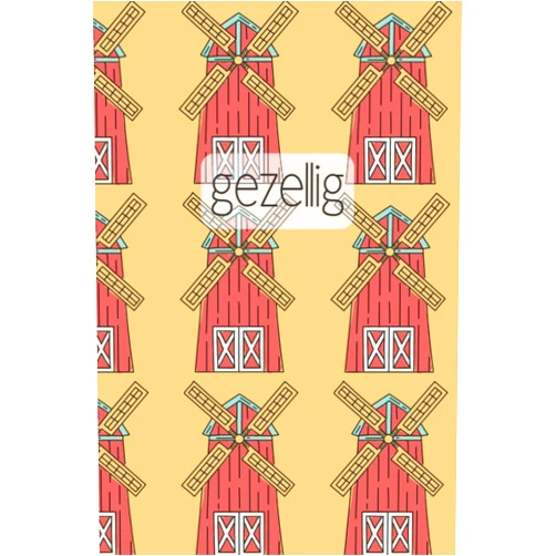 Grace Meadow Publishing Gezellig: Lined Notebook- Windmills