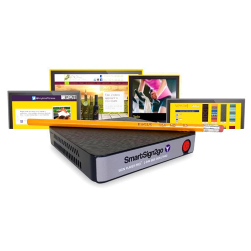 SmartSign2go Pro 4K UltraHD Digital Signage Media Player with Easy-to-Use Cloud-based Software (2-Week Free Software Trial)