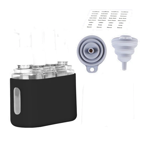 Bpluma Travel Bottles, Leak Proof Containers For Toiletries TSA Approved Airplane Accessories Kits For Liquid With Labels