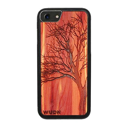 WUDN Slim Wooden Phone Case (Winter Tree in Aromatic Cedar) Compatible with iPhone 7, 8, or SE