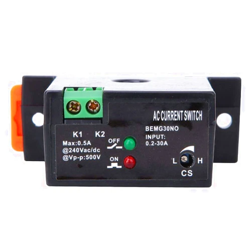 Walfront AC Current Sensing Switch Adjustable Current 0.2~30A Flameproof ABS Self Powered Sensing Switch Users Manual (Normally Open)