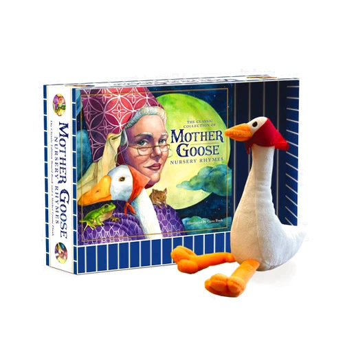 Thomas Nelson,Gina Baek The Mother Goose Plush Gift Set: Featuring Mother Goose Classic Children's Board Book + Plush Goose Stuffed Animal Toy