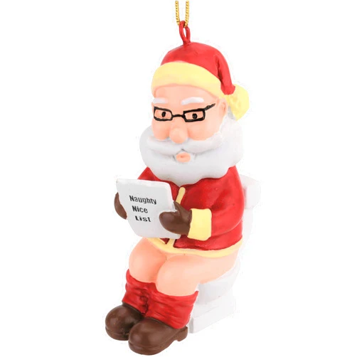 Tree Buddees Santa On The Throne Inappropriate Christmas Ornaments