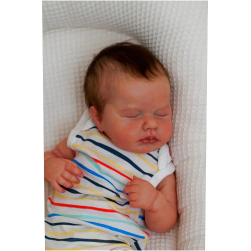 iCradle Sleeping Reborn Baby Dolls Girls 20 Inch Preemie Silicone Vinyl Full Body Reborn Babies with Veins Anatomically Correct Dolls Xmas Birthday for Kids Age 3+