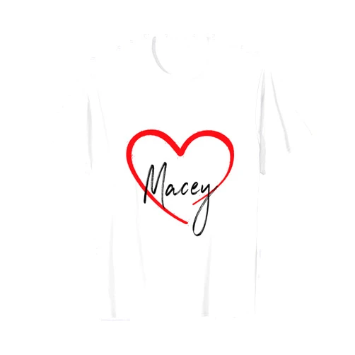 I heart Macey Gift shirt Macey I Heart Macey I Love Macey Custom Tee T-Shirt