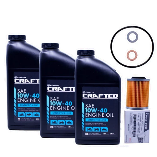 THE EDWARDS MOTORSPORTS & RVS COMPANY Edwards OEM Semi Synthetic Oil Change Kit fits all CFMoto OffRoad Vehicles 400cc and above