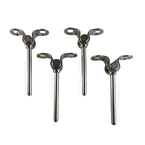 US Stainless 4 Pieces Stainless Steel 316 Hand Swage Deck Toggle US Type Marine Grade for 1/8