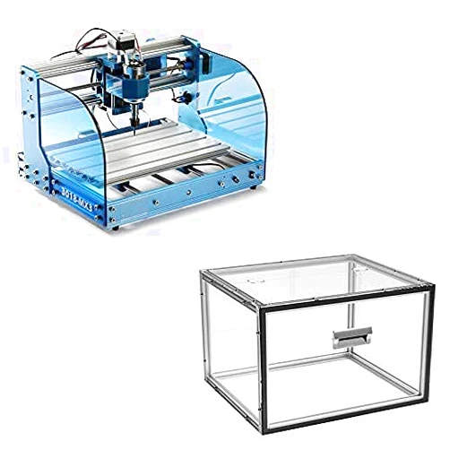 Genmitsu CNC 3018-PROVer Mach3 Router Machine with Mach3 Control + KABA Acrylic CNC Enclosure