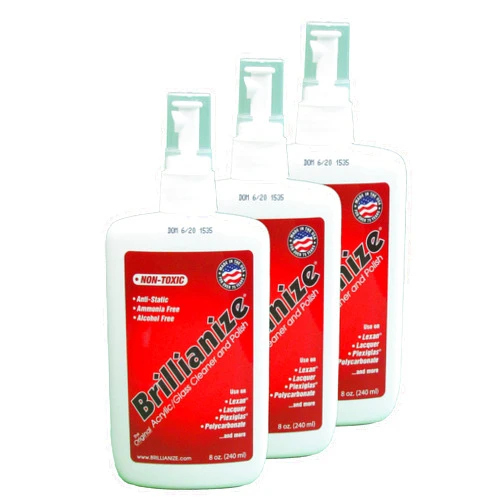 Brillianize 8 Ounce (240 ml) Pump Spray Bottles - 3 Pack