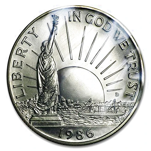United States Mint 1986 D US Commemorative Brilliant Uncirculated Half Dollar Statue of Liberty 50C US Mint (1/2) BU US Mint
