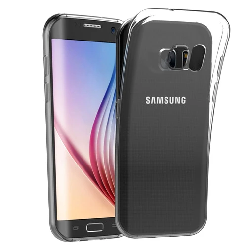 MaiJin Case for Samsung Galaxy S6 Edge (5.1 inch) Soft TPU Rubber Gel Bumper Transparent Back Cover