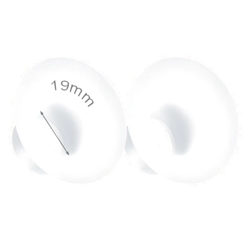 Durceler 19mm Silicone Flange Inserts Compatible with Medela/for Spectra S1 S2 / Elvie / S18 S21 / Momcozy S9 S12/ TSRETE 24mm Breast Pump Shields or Freemie 25mm; Reduce Nipple Tunnel Down to 19mm
