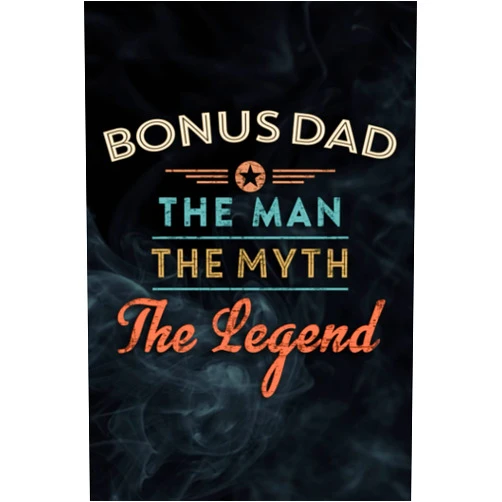 By Mariana English (Author) Bonus Dad Step Dad The Man The Myth Legend Stepdad Gift Funny Notebook Planner: Bonus Dad, Notebook Small Pocket Notepads for School Office Home Travel Gift Supplies,Daily