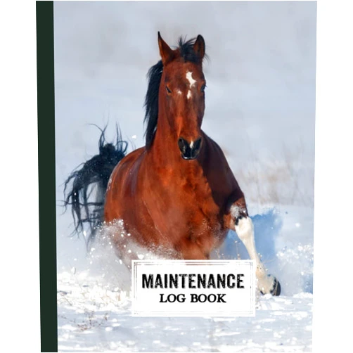 Sebastian Neubauer Maintenance Log Book: Horse Maintenance Log Book, Repairs And Maintenance Record Book for Home, Office, Construction and Other Equipments, 120 Pages, Size 8