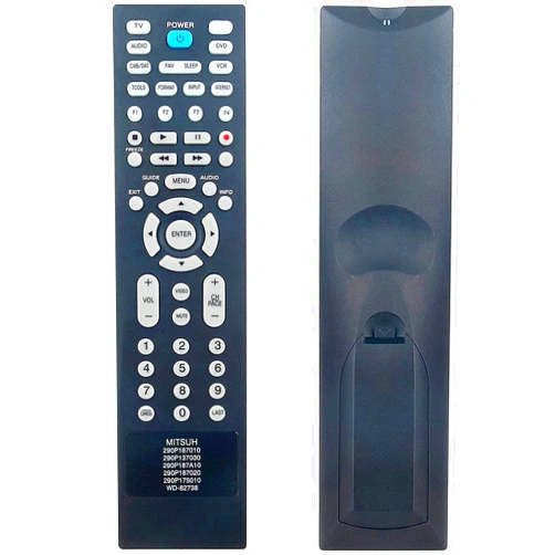 PERFASCIN 290P187010 290P137030 290P187A10 290P187020 290P175010 New Replace Remote fit for Mitsubishi WD-82738 WD73C10 WD60638CA WD65638CA WD60C10 LT-40164 LT-46164 LT-46265 LT-55154 LT-55164 LT-55265
